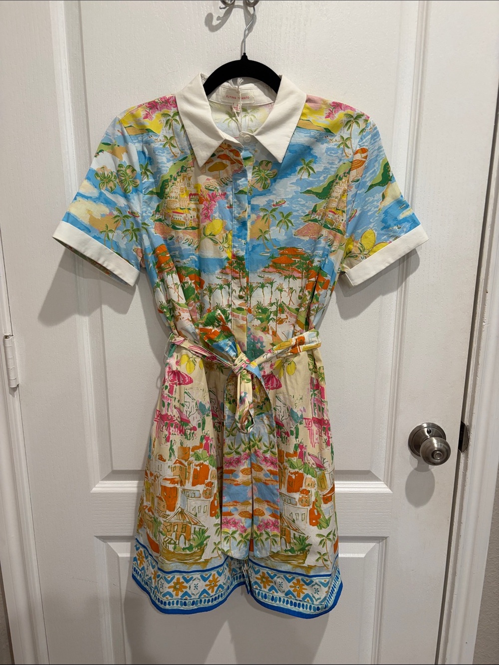 Flying Tomato Tropical Print Dress